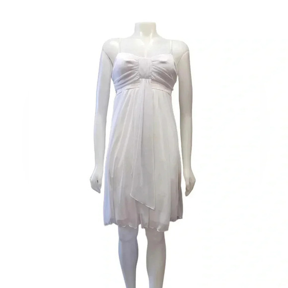 le chateau Dresses & Skirts - Le Chateau White Spaghetti Strap Lined A Line Mini Dress Size Large